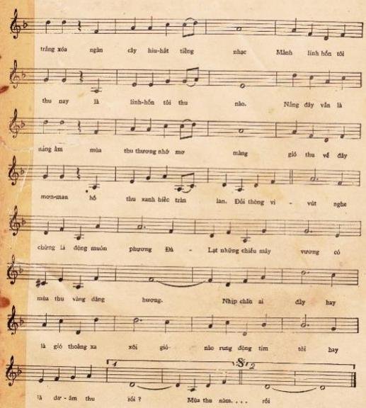 Sheet nhạc Hoài Thu 2